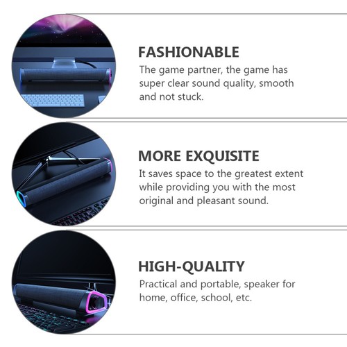 Stereo Soundbar Wired Speakers Practical Speakers Tablet Speaker - 第 5/12 張圖片