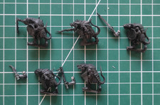 Warhammer  Old world / 9th age : 5 guerriers des clans / clanrats skaven