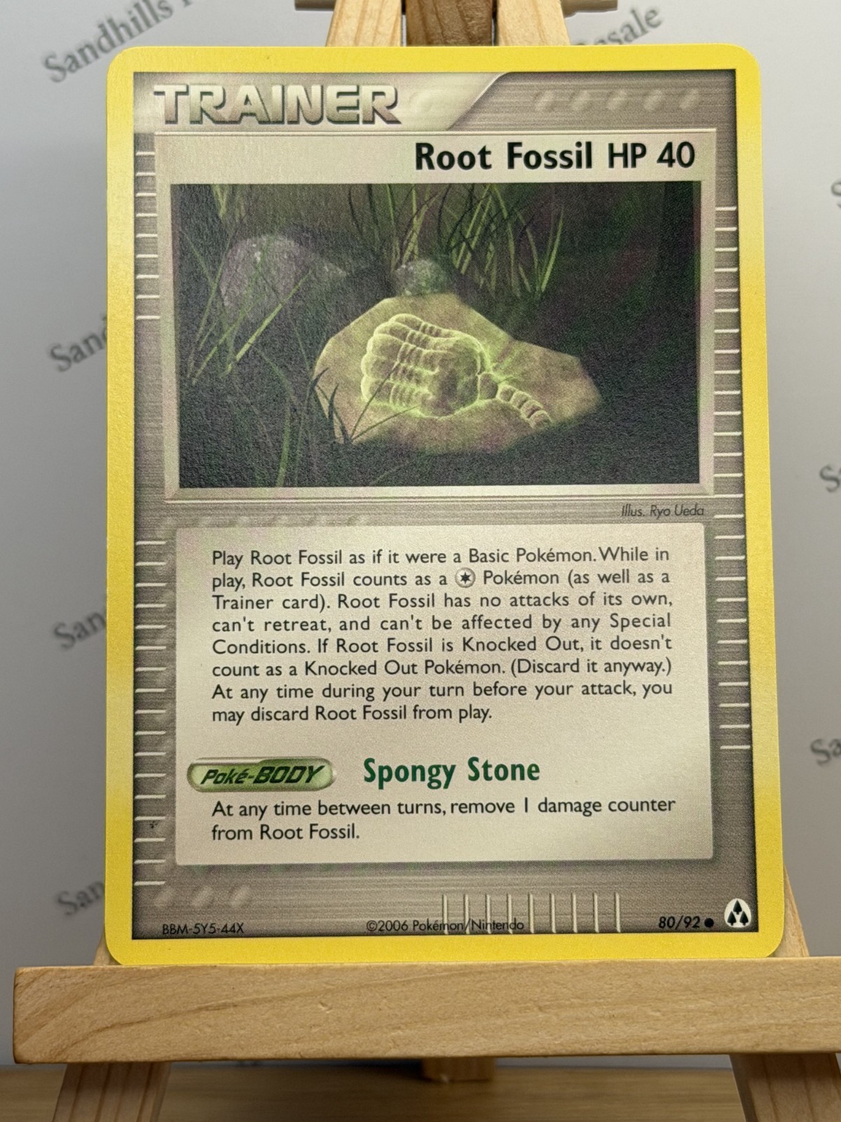 Pokemon TCG * Root Fossil HP 40 * 80/92 * Legend Maker * Common * Regular * 2006