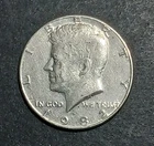 1982 D Kennedy Half Dollar .50 Cent Coin Denver Minted Avg Circ