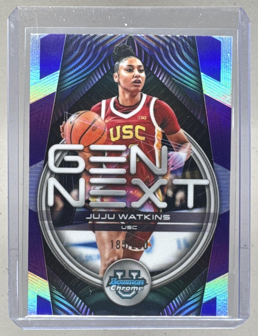 Juju Watkins 2025 Bowman Chrome #GN-8 Purple Refractor Gen Next /250