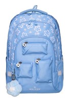 Walker Fame Ace Backpack Schulrucksack Rucksack Floral Adventure Hellblau Weiß