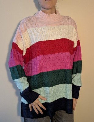 Vintage Damen Crown&Ivy NEU Streifen Strick Gr. XL