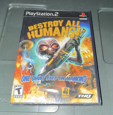 THQ Destroy All Humans! PS2 w/ Manual T NTSC-U/C Action Adventure Series