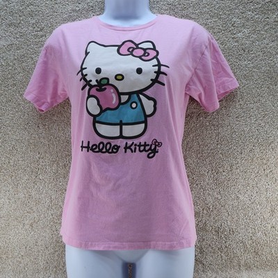 Hello Kitty Graphic T-Shirt Pink Girls Size 14 16