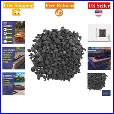 American Fire Products Medium Lava Rock 1/2-1 in, 10 lb Bag for Fireplaces & ...