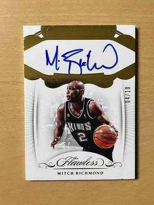 #ad 10 NBA HOF MITCH RICHMOND AUTO FLAWLESS 586652 $138.61