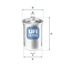 UFI Kraftstofffilter 31.506.00 für ALFA ROMEO AUDI DAIMLER FERRARI