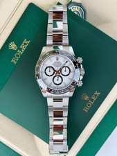 Rolex Daytona Unworn 2026- White Panda 40mm Index Oyster Wood 126500LN
