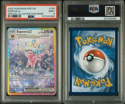 ESPEON EX PSA 9 155/131 PRISMATIC EVOLUTIONS | eBay