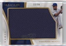2017 Panini Immaculate Immaculate Jumbo 33/99 Yohander Mendez #IJ-YH k4s