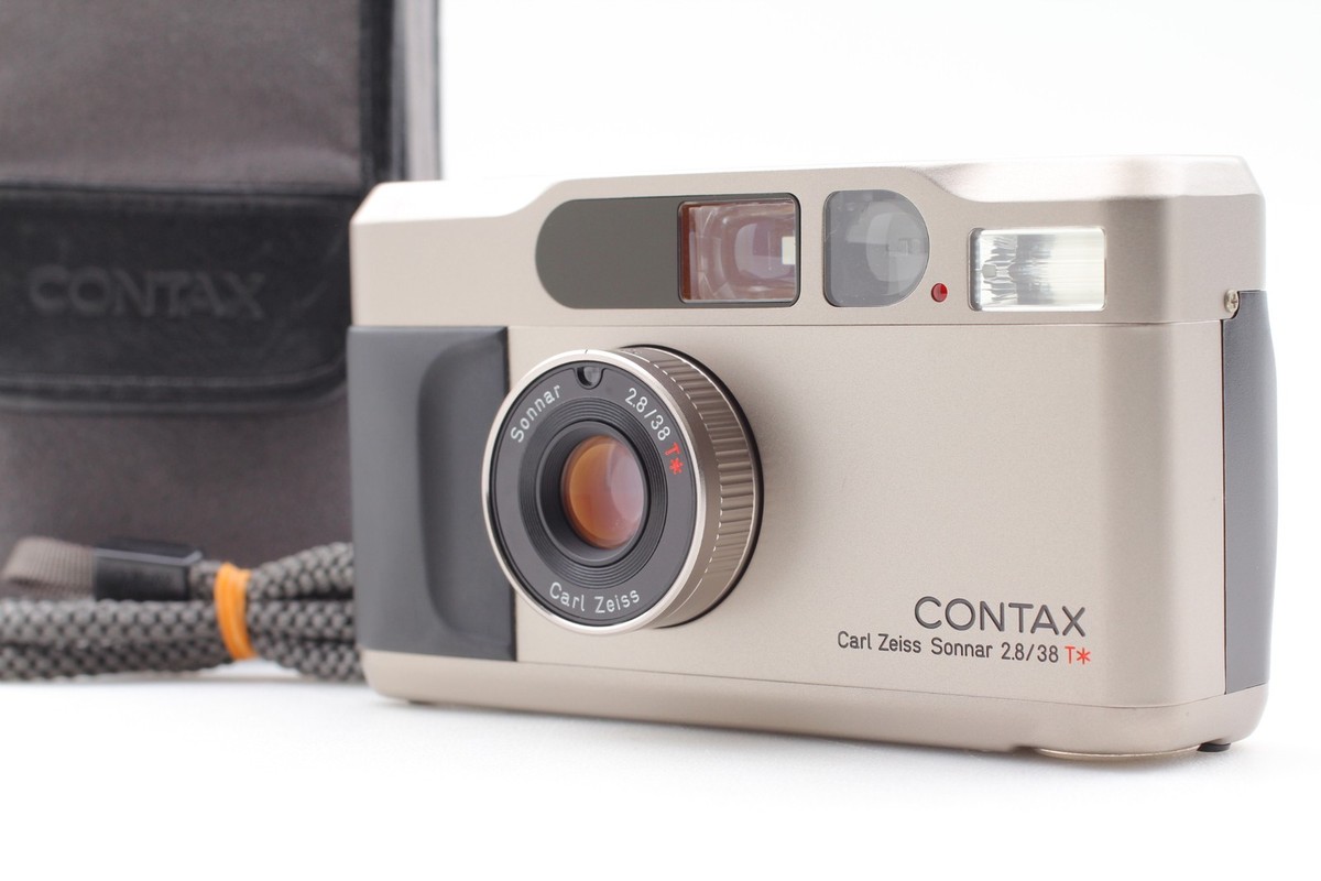All Works [Top MINT / Case] Contax T2 D Titan Silver 35mm Film