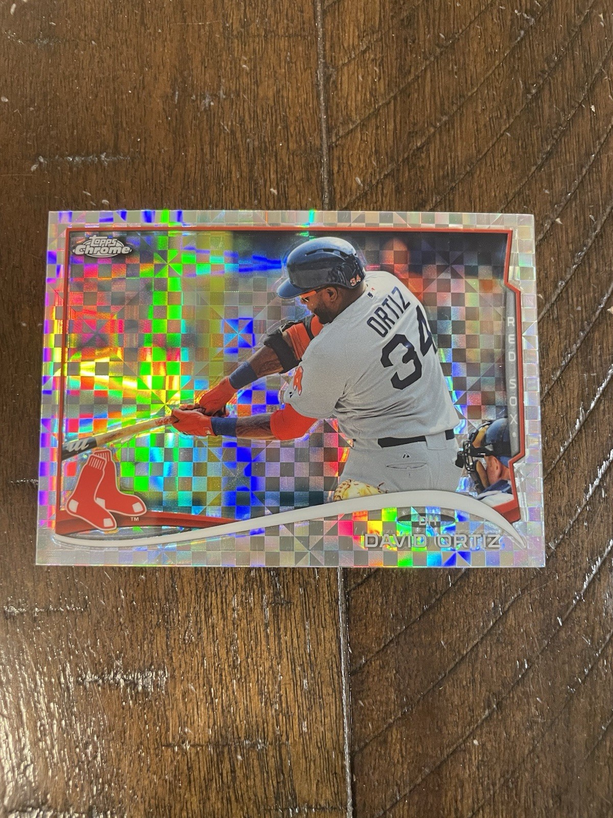 2014 Topps Chrome - David Ortiz #201 X-Fractor Refactor Boston Red Sox