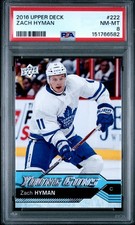 2016 Upper Deck #222 Zach Hyman PSA 8