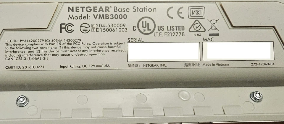 Netgear Arlo Basisstation VMB3000 mit Netzgerät und LAN-Kabel - Bild 4 von 4