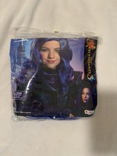 Disney Descendants 3 Mal Purple Wig Halloween Play Dress Up Cosplay Costume