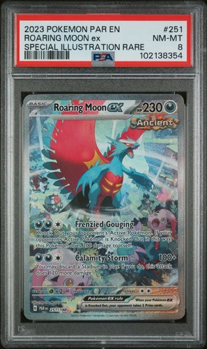 Roaring Moon ex graded PSA 8 for sale on eBay