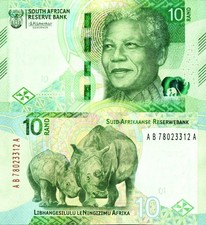 SUD AFRICA 10 Rand 2023 N. Mandela FDS - UNC