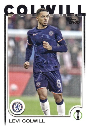 チェルシー コルウィル オーセンティック 2024-25 Topps UEFA Club Competitions Chelsea Levi Colwill Blue