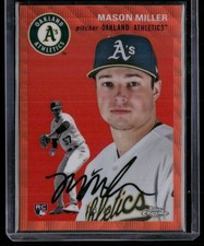 2023 Topps Chrome Platinum Ann. Orange Wave Ref. #109 Mason Miller Rookie /25