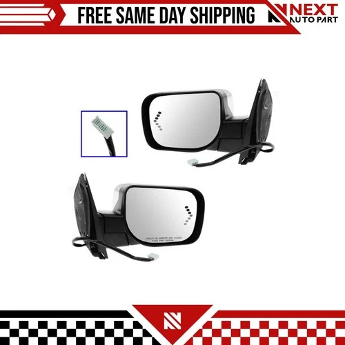 New Mirror Power Heated Memory Turn Puddle Light Pair For 07-08 Nissan Infiniti
