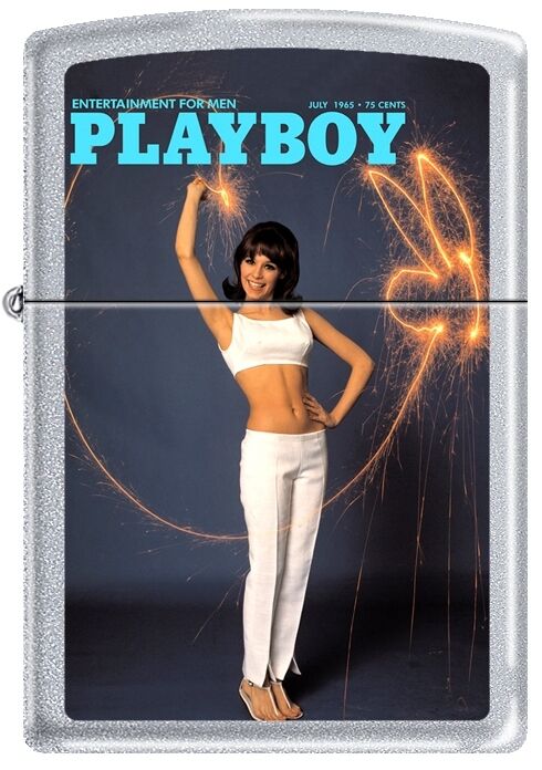 Zippo Playboy July 1965 Cover Satin Chrome Windproof Lighter NEW RARE. Available Now for 20.13