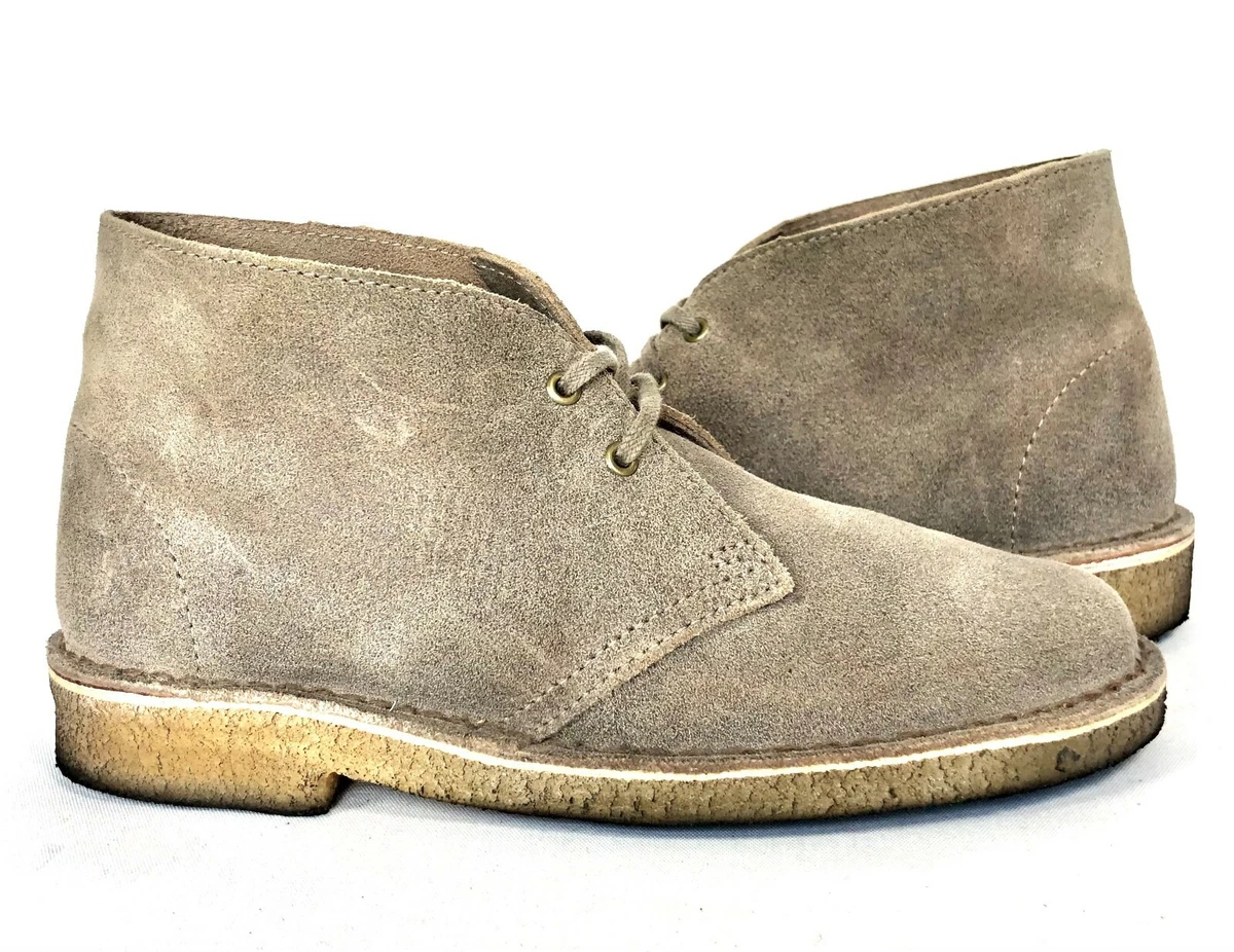 Sand colored top chukka boots