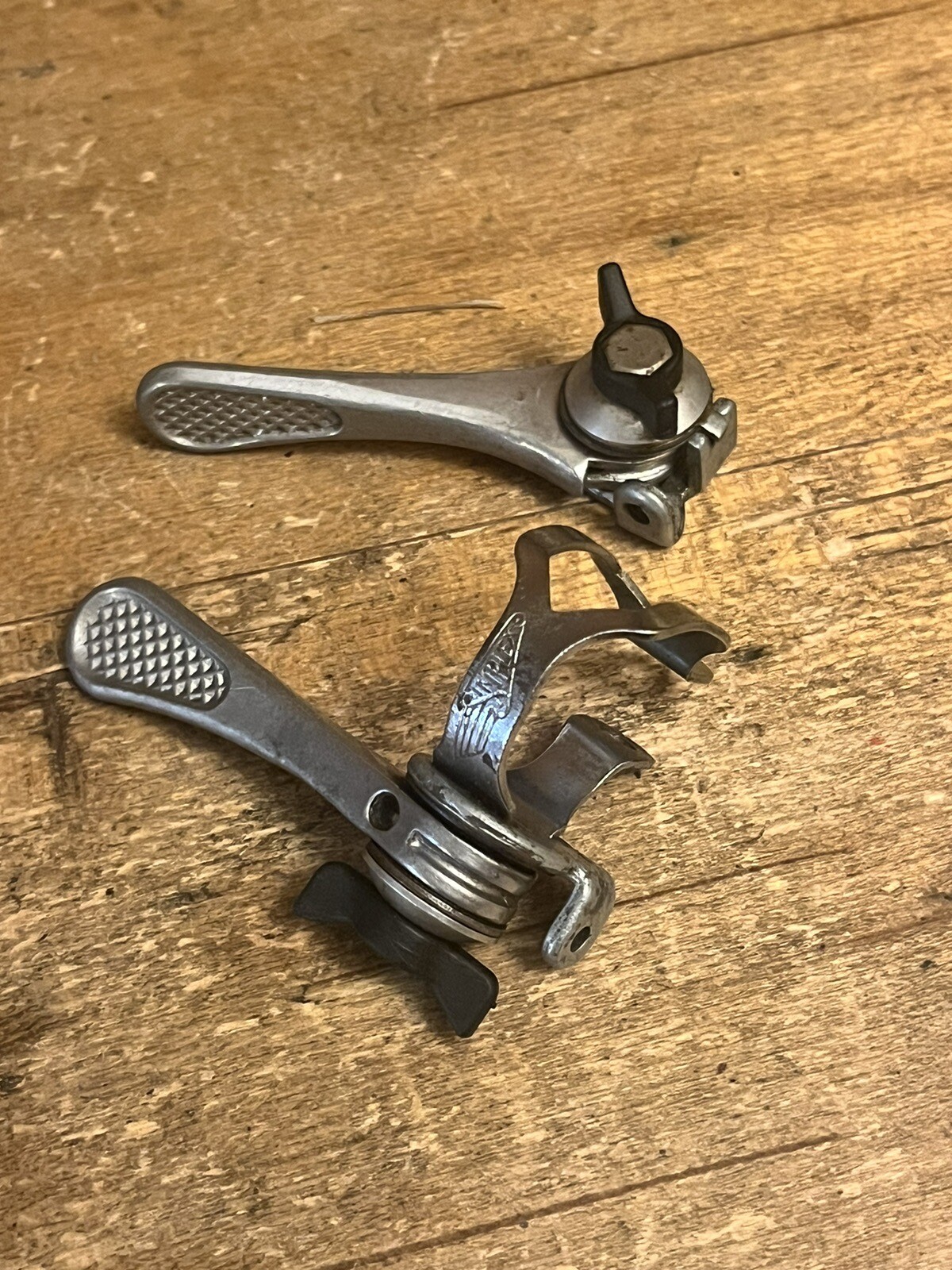 Vintage Simplex Downtube Shifter Set + Adapter Band missing Bolt 70s