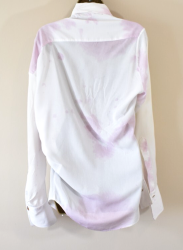 VIVIENNE WESTWOOD Wine Stain Drunken Shirt S Relaxed Long Alcoholic Blouse Top - Picture 4 of 8