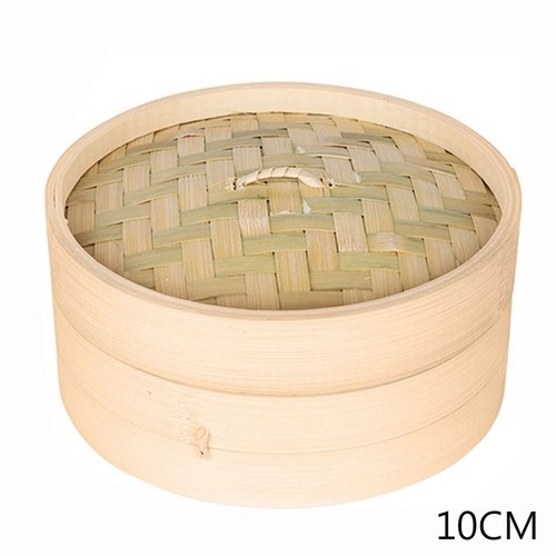 Chinese Dumplings Bamboo Steamer Cooker 10/15/20cm with Lid Dimsum New - Picture 12 of 14