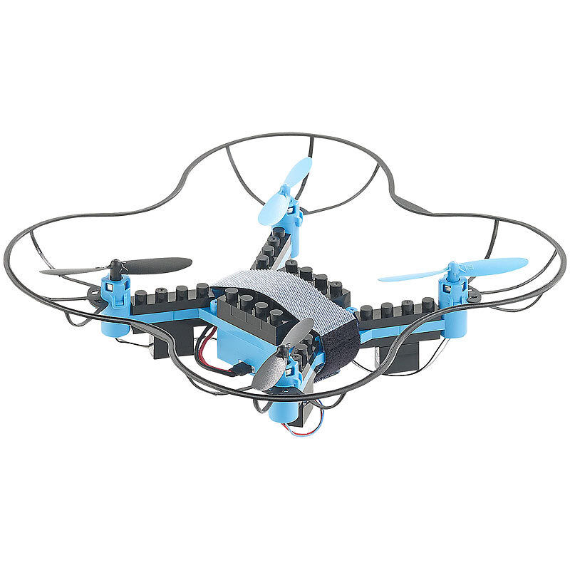 Simulus Quadrocopter-Bausatz, 38-teilig, 2,4-GHz-Fernbedienung, 3D-Flugmanöver