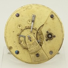 Rare Pocket Watch Movement Men's no fusee duplex chronometer no repeater RAR