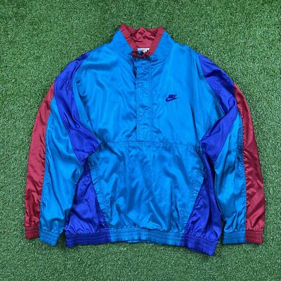 Vintage Nike Windbreaker Jacket Gray 