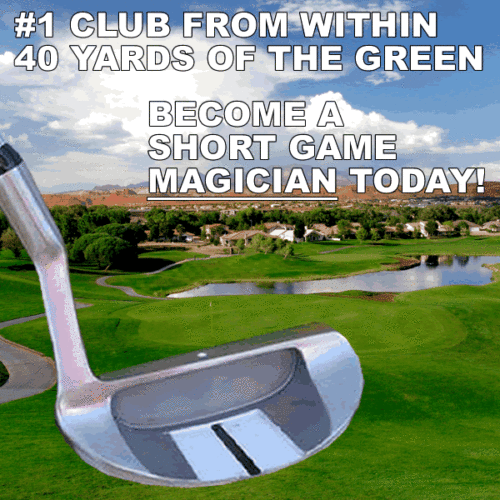 #1 TEXAS WEDGE SHORTGAME WIZARD CHIPPER HYBRID IRON PUTTER TOP CLUB AROUND GREEN - Picture 3 of 4