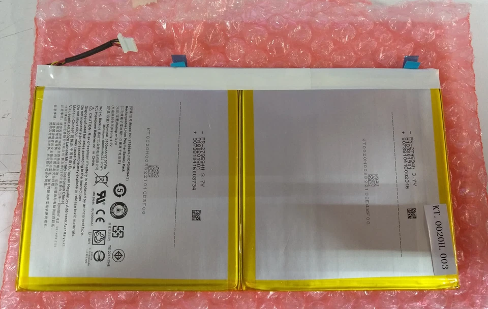 B3-A32 Batteria per Acer Iconia Model PR-279594N KT.0020H.003 4.2V 6000mAh - Immagine 3 di 4