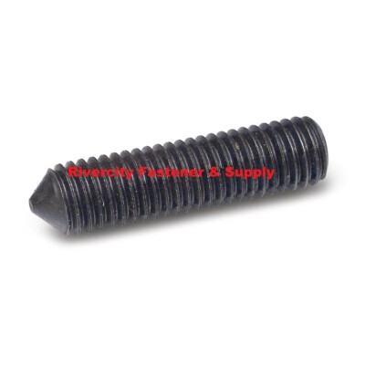 (50) M4-0.7x8 Socket Set Cone Point Grub Screws DIN 914 M4x0.7x8 / 4mm x 8mm