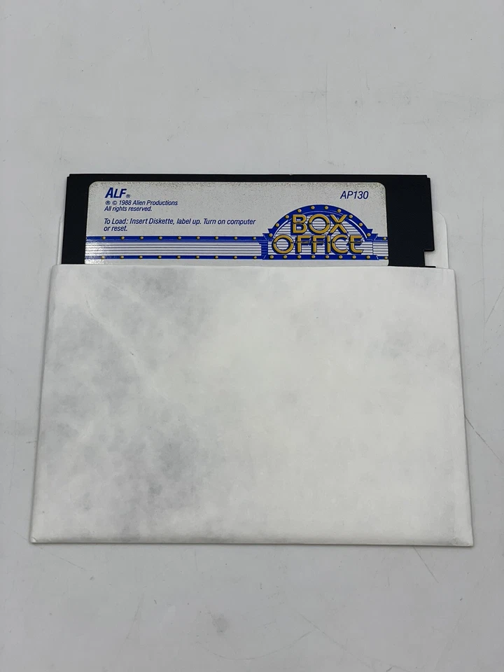 Box Office (Apple II, 1988) Vintage Alien Productions Computer Game - Image 2 of 3