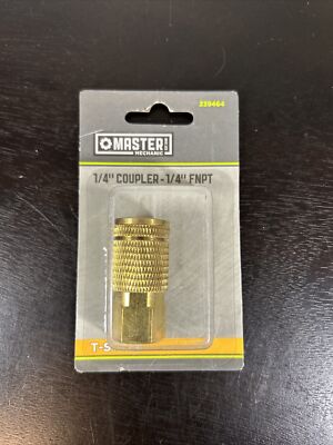 1204S271 T Automotive 1/4  Coupler 1/4  FNPT Copper T Style