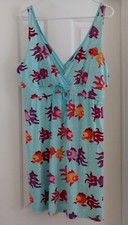 Nick and Nora Vintage Oriental Fancy Goldfish Lounge/ Pajama Cotton Knit