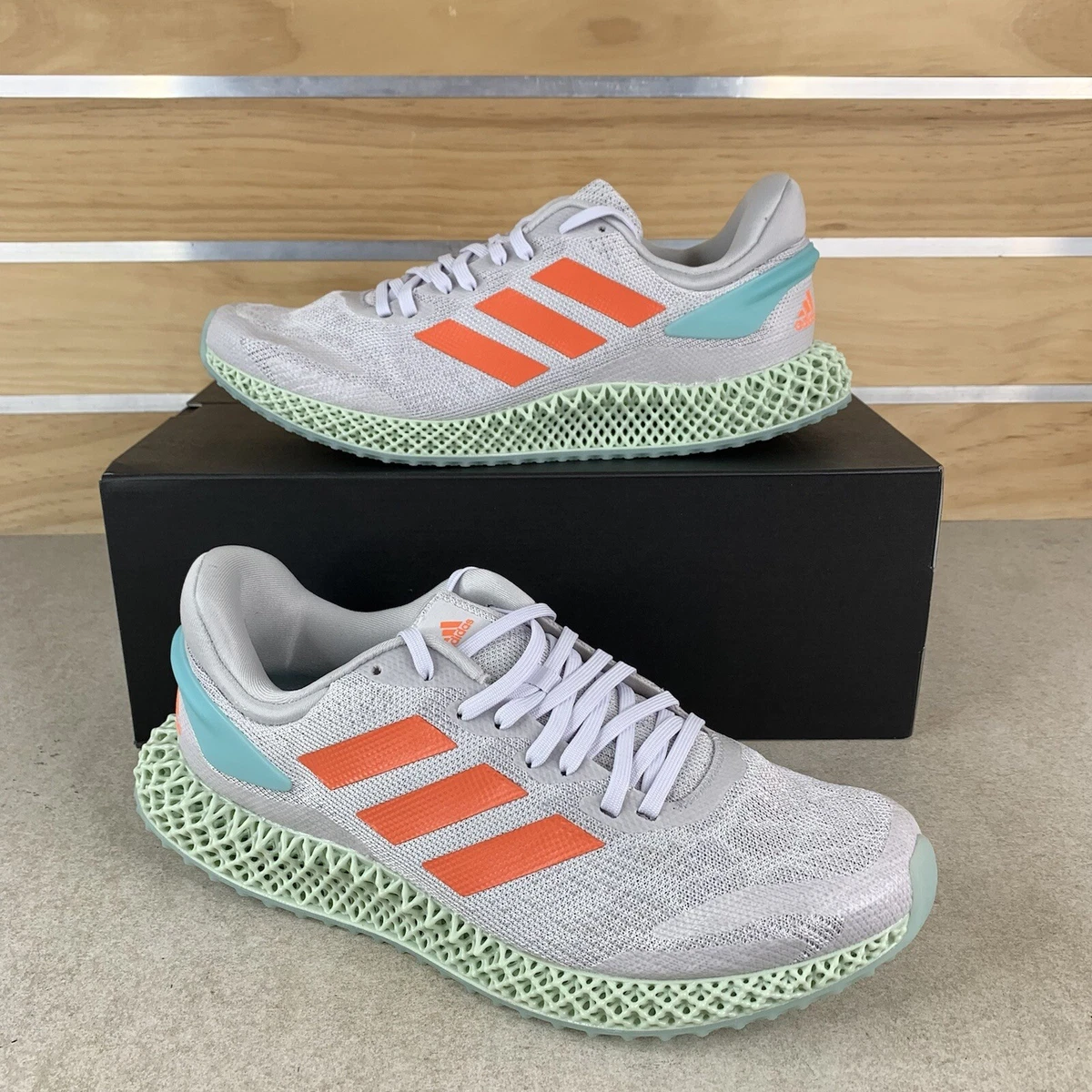Adidas 4D Run 1.0 Running New Shoes Gray Green FW1230 Mens Size 9