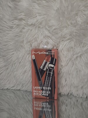 M-A-C Lashes to Lips Kit NEUTRAL Prep + Prime with Lipstick and Mascara NIB