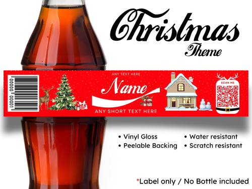 Personalised Coca-Cola Label Sticker Custom Name Coke Bottle Party Favors Gifts - Video 1 of 1