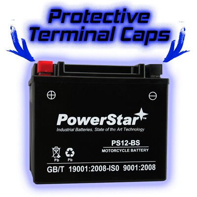 PowerStar YTX12-BS Motorcycle Battery For Kawasaki ZX600 Ninja ZX