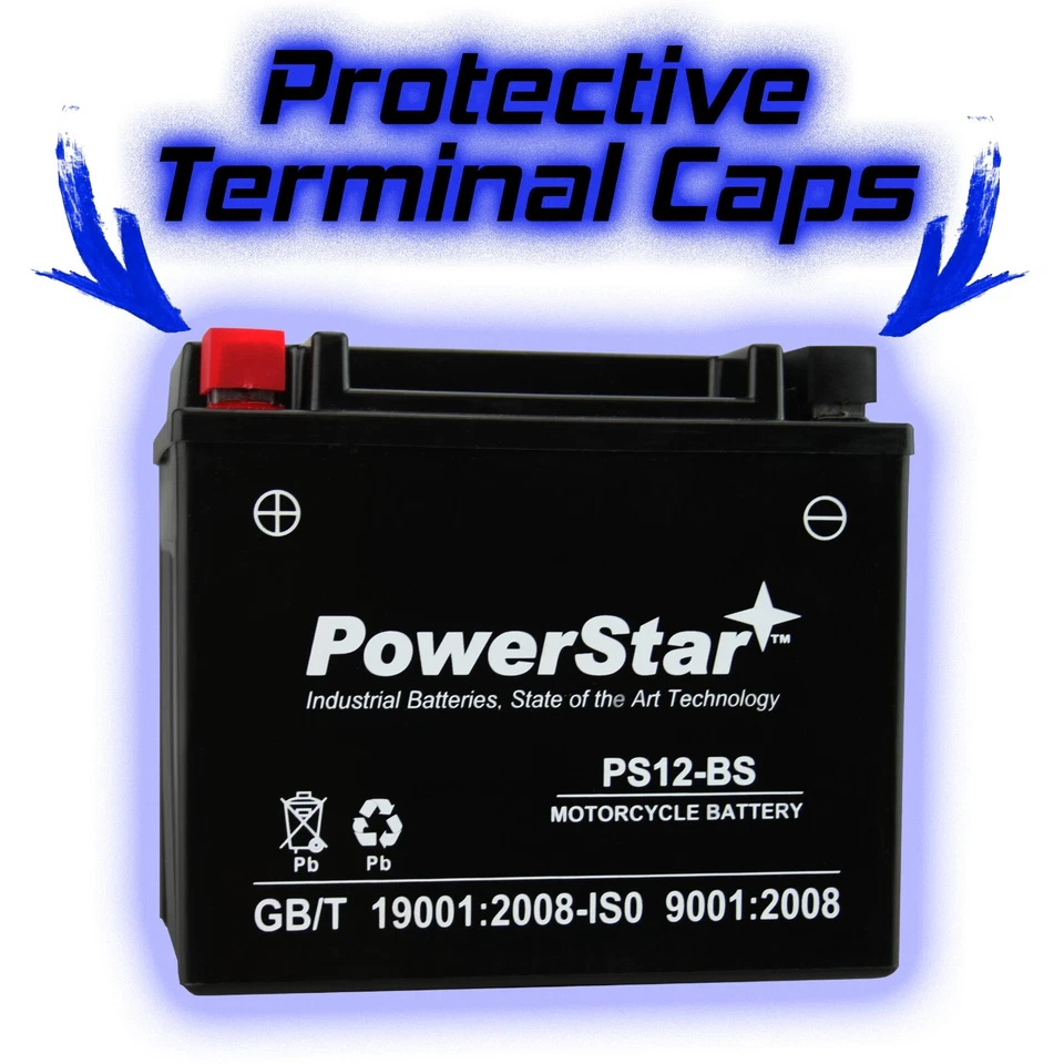 PowerStar YTX12-BS Battery For Kawasaki VN900B Vulcan 900 Classic 2006-2019 - Image 3 of 4
