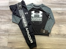 Boys Under Armour long sleeve tshirt  joggers size 4 NWT