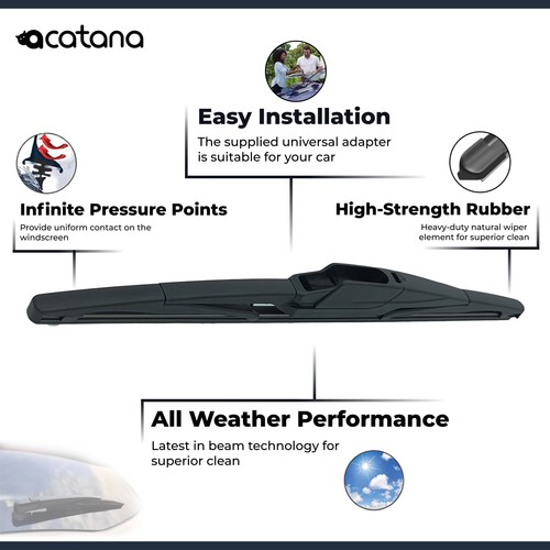 Rear Wiper Blade for Renault Megane KFB 2017 - 2018 Wagon Kit 9" 225mm - Picture 2 of 7