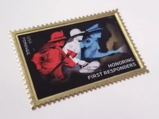 Honoring First Responders Stamp Pin Brooch
