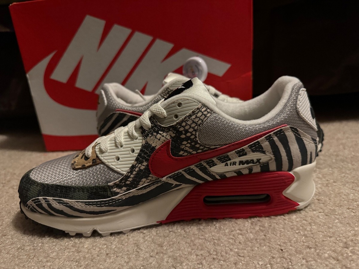 Size 10 - Nike Air Max 90 Tunnel Walk University Red / Iron