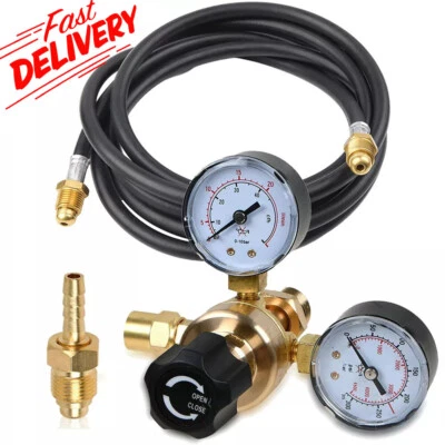 Argon CO2 For Lincoln Mig Tig Flow Meter Welding Regulator Welder Gauge Gas+Hose
