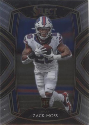 2020 Select #269 Zack Moss RC Red and Blue Die Cut Rookie | eBay